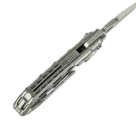 Reate TX228 LE No 084/200 Knife Bead Blasted Titanium, Bead Blasted Titanium Clip, Satin M390 (TX228 TBB.TBB.SAT)