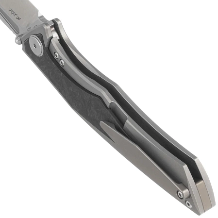 Bestech Togatta Grey Titanium/Marble Carbon Fiber Knife, Satin M390 by Koens Craft (BT2102F)