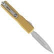 Nóż automatyczny OTF Microtech Ultratech Gen IV D/E Tan Aluminium, Apocalyptic M390MK by Tony Marfione (11224-10APTA)