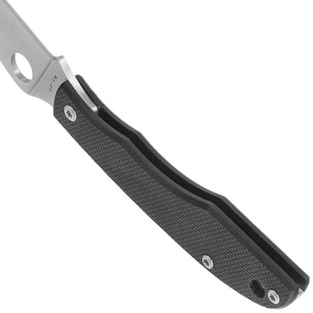 Spyderco Grasshopper Knife Black G10, Satin 12C27 (C138GBKP)