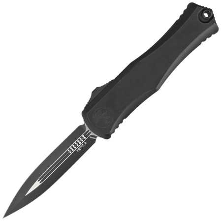 Microtech Hera II D/E OTF Knife Black Aluminum, Tactical M390MK by Tony and Sean Marfione (1702-1T)