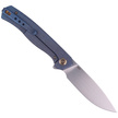 WE Knife Seer LE No 381/610 Blue Titanium, Rubber Silver (WE20015-2)