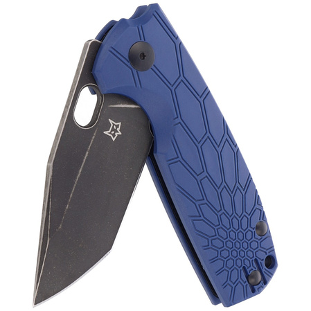 FOX Core Tanto Blue FRN, Black Top Shield N690Co by Jesper Voxnæs knife (FX-612 BLB)