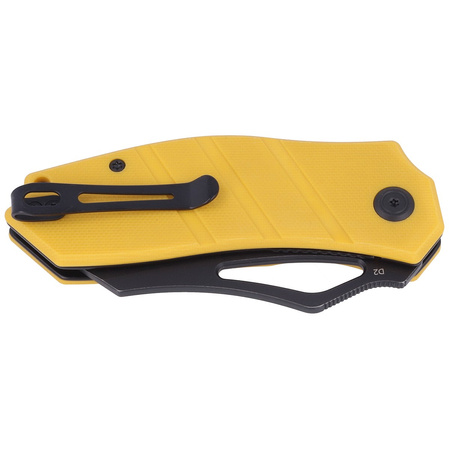 Nóż składany Kubey Ceyx Yellow G10, Darkwashed D2 (KU335C)