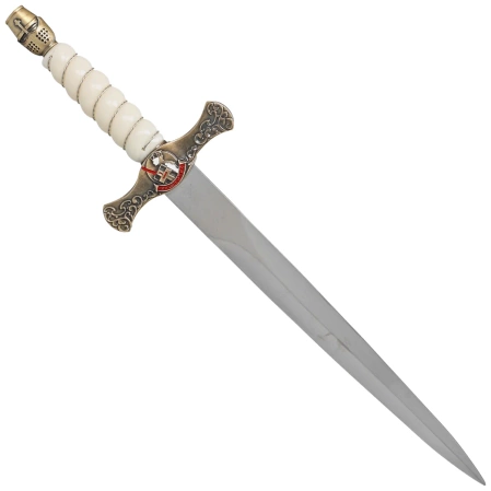 Sztylet templariuszy Decor Habitat Templar Dagger White ABS, Satin (S0296)
