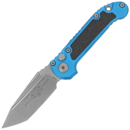 Nóż automatyczny Microtech LUDT Gen III T/E Blue Aluminium, Apocalyptic M390MK by Tony Marfione (1136-10APBL)