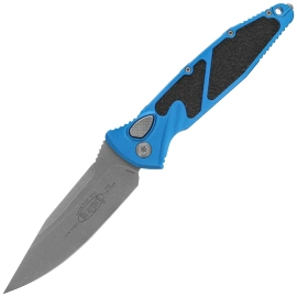 Nóż automatyczny Microtech Socom Elite Auto S/E Blue Aluminium, Apocalyptic M390MK by Tony Marfione (160A-10APBL)