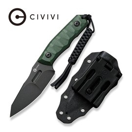 Nóż Civivi Propugnator Green Canvas Micarta, Black Stonewashed D2 by PG Knives (C23002-2)