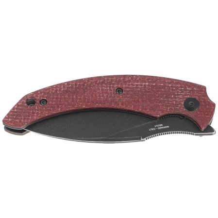 Fox Honos Plum Jute Micarta, Black Stonewashed BECUT by Bastinelli (FX-538 MP)