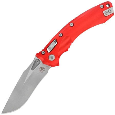 Microtech Amphibian Ram-Lok S/E Knife Fluted Red Aluminum, Apocalyptic M390MK by Tony Marfione (137RL-10APFLRD)
