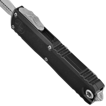 Nóż automatyczny OTF Microtech UTX-85 Gen IV D/E Black Aluminium, Stonewashed M390MK by Tony Marfione (12324-10)