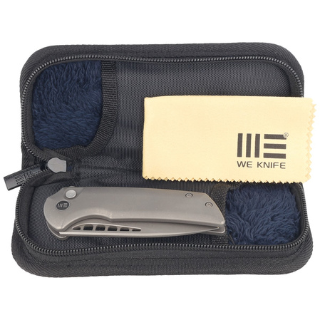 Nóż składany WE Knife Mini Malice Gray Titanium, Gray Stonewash CPM 20CV by Ferrum Forge (WE054BL-2)