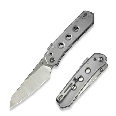 Nóż składany Civivi Vision FG Clear Lexan, Satin/Stonewashed Nitro-V by Snecx Tan (C22036-7)