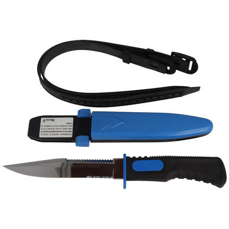 Diver Knife Muela Black-Blue 140mm (SUB-14.3)