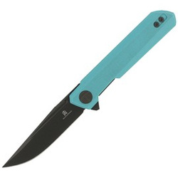 Nóż Bestechman Mini Dundee Tiffany Blue G10, Grey DLC D2 by Ostap Hel (BMK03E)