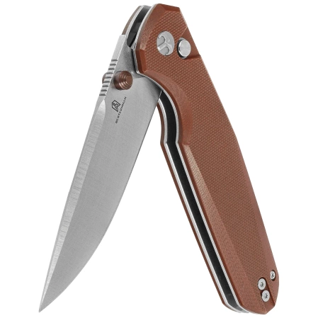 Nóż składany Bestechman Velix Brown G10, Satin/Stonewashed 14C28N by Ostap Hel (BMK07B)