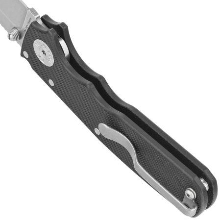 Demko Shark Cub Clip Point Knife Black G10, Stonewashed CPM 20CV by Andrew Demko (SC-20CV-BLKG10-CP)