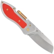 Nóż składany i do cygar Midgards Messer Doublecut Gray Aluminium/Red G10, Satin 14C28N by Ralf Buchinger (MM015)