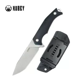 Kubey Knife Swordfish Black G10, Stonewashed AUS-10 (KU184E)