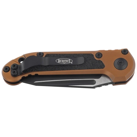Microtech LUDT Gen III T/E Automatic Knife Tan Aluminum, Black M390MK by Tony Marfione (1136-1TA)