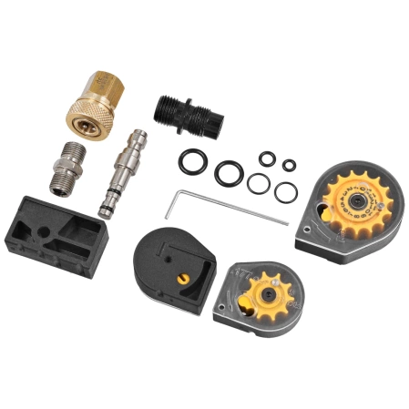 Reximex RPA Orange Laminated 4.5mm PCP Air Pistol with Regulator