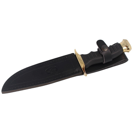 Muela 85-140 Black Rubber Knife, Satin 420H