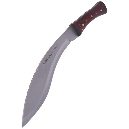 Muela Kukri-26M Rosewood Pakkawood Knife, Satin X50CrMoV15