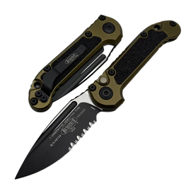 Microtech LUDT Gen III S/E Automatic Knife OD Green Aluminum, Black P/S M390MK by Tony Marfione (1135-2OD)