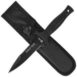 Nóż boot K25 Botero Black Rubber, Black Titanium 7Cr17Mov (31825)