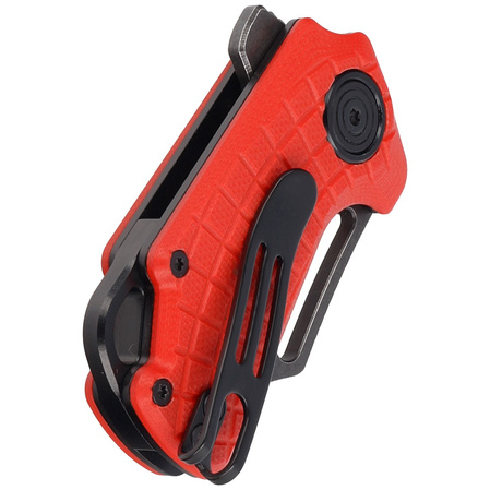 Nóż składany BlackFox Puck Red G10, Black Stone Washed D2 by Grigorii Matveev (BF-761 R)