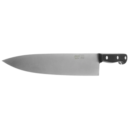 MAM Cooks Chef 250 Kitchen Knife Black Polymer, Polished X50CrMoV15 (540)