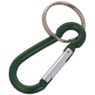 FOX 5 Aluminium Spring Clip Hook Carabiner, Green