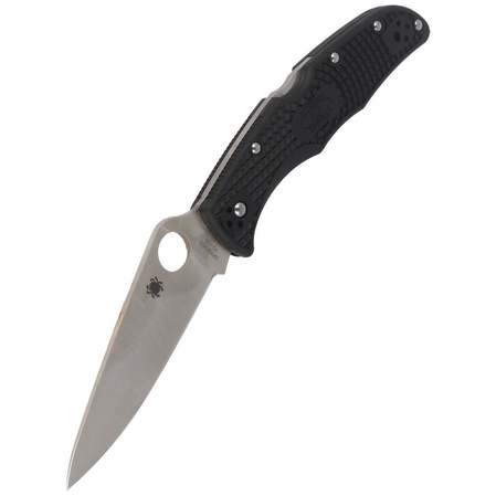 Spyderco Endura 4 FRN Black Flat Ground PlainEdge Knife (C10FPBK)