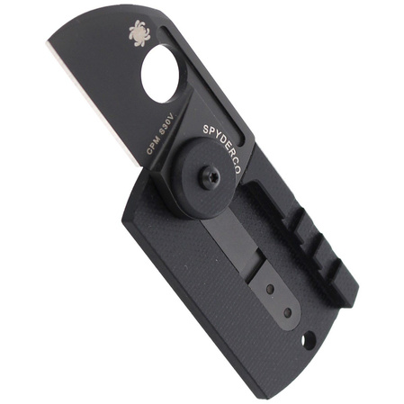 Spyderco Dog Tag Folder CF/G-10 Laminate Black (C188CFBBKP)