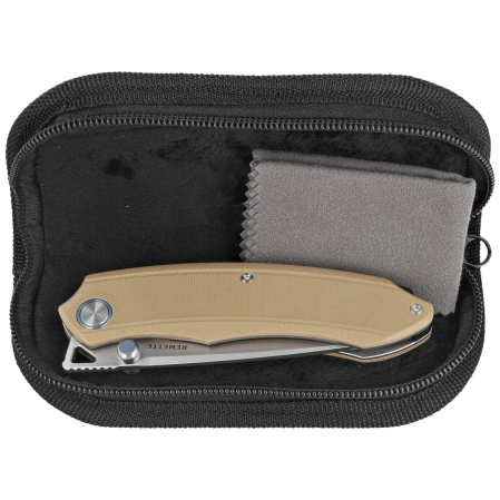 Remette Wild Species GC103-C Knife Brown G10, Fine Hand Grinding 14C28N