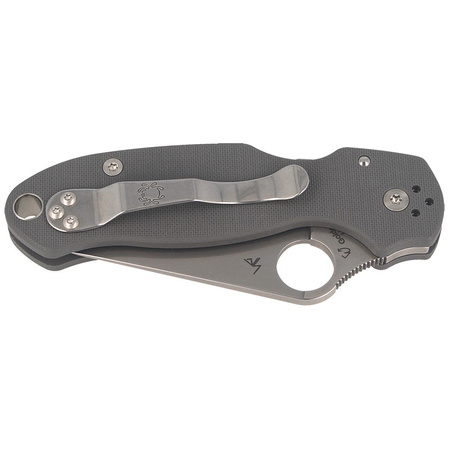 Spyderco Para 3 G-10 Dark Gray Maxamet Plain Knife (C223GPDGY)