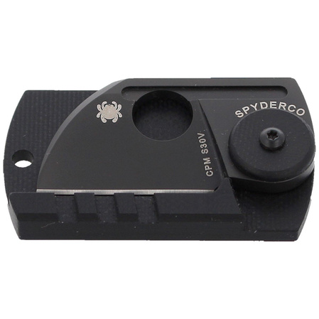 Spyderco Dog Tag Folder CF/G-10 Laminate Black (C188CFBBKP)