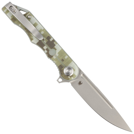 Kubey Knife Mizo Camo G10, Bead Blast AUS-10 by Tiguass (KU312E)