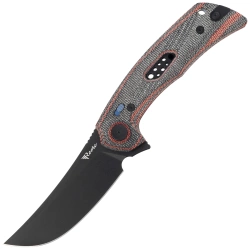 Nóż składany Reate PL-7 Red / Black Micarta, Black PVD Nitro-V (PL-7 RDBKM PVD)