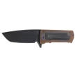 Nóż składany Medford TFF-4 Tanto Bronze Titanium / Black G10, Flm HW, Std Clip, Black DLC S45VN by Greg Medford (MK1404PT-36A1-TFCP-BP)