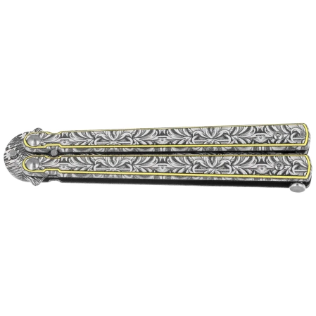 Nóż motylek Martinez Albainox Classic Damask Stainless Steel, Damascus Pattern 3Cr13MoV (02236)