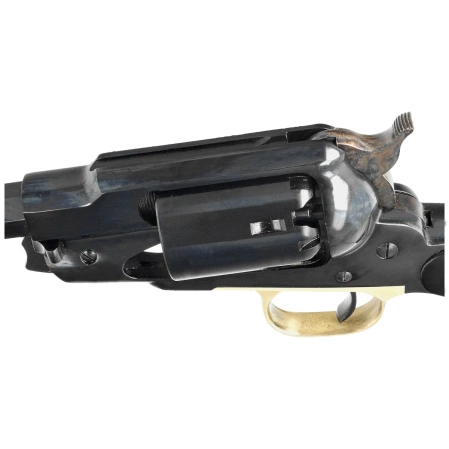 Pietta 1858 Remington New Model Army Snubnose Steel Black Grip .44 Revolver (RGA44/BD/3''/VB)