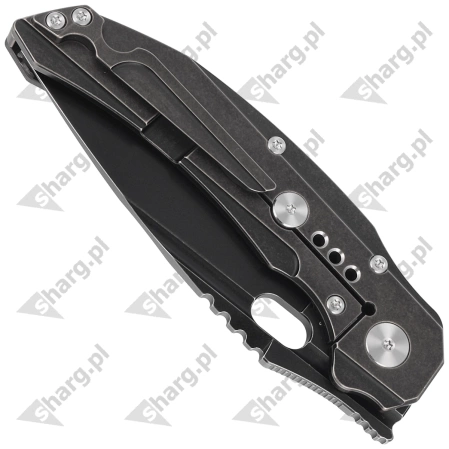 Nóż składany Bestech Exploit Black Titanium/CF, Black Stonewashed CPM S35VN by Todd Knife and Tool (BT2005G)