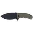 Civivi Mini Praxis Knife Green G10, Black Stonewashed D2 (C18026C-1)