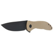 Civivi Synergy3 Tan G10, Black Stonewashed Nitro-V by Jim O'Young (C20075D-2)