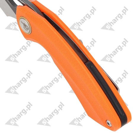 Bestech Bihai Orange G10, Grey DLC Stonewashed/Satin 14C28N by Ostap Hel Knife (BG53B-2)