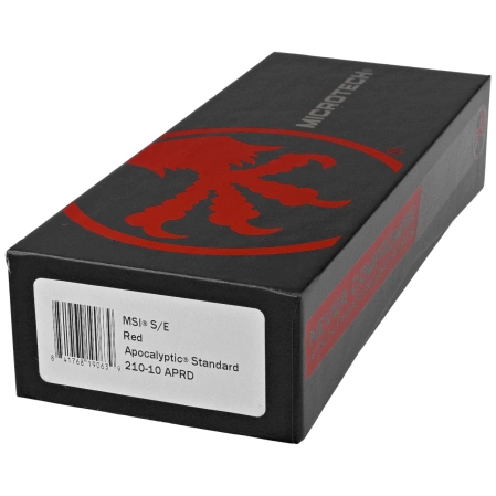 Microtech MSI S/E Knife Red Slab Side Aluminum, Apocalyptic M390MK by Tony Marfione (210-10APRD)