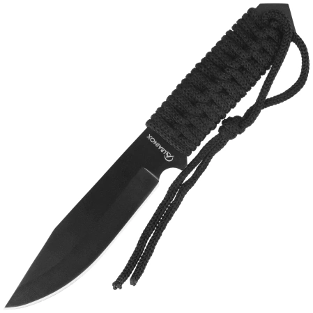 Martinez Albainox Black Army Knife Black Cord, Black 3Cr13MoV (32721)