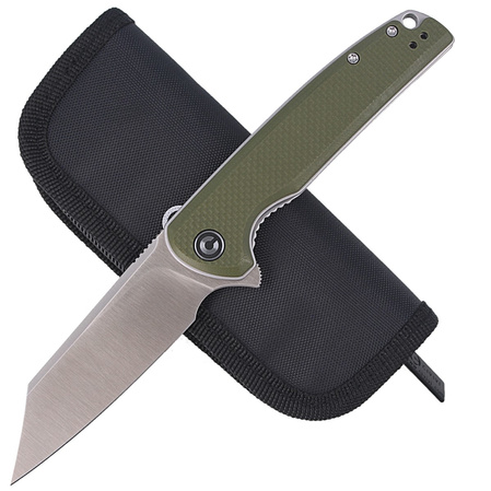CIVIVI Brigand Green Coarse G10 Handle Gray S/S Liner D2 Blade, Satin Finish (C909A)