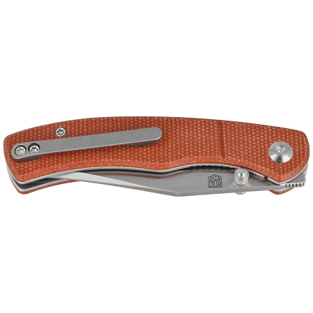 Civivi Clingman Knife Brown Canvas Micarta, Satin Nitro-V by Taylor Martin Best Damn EDC (C23065-3)